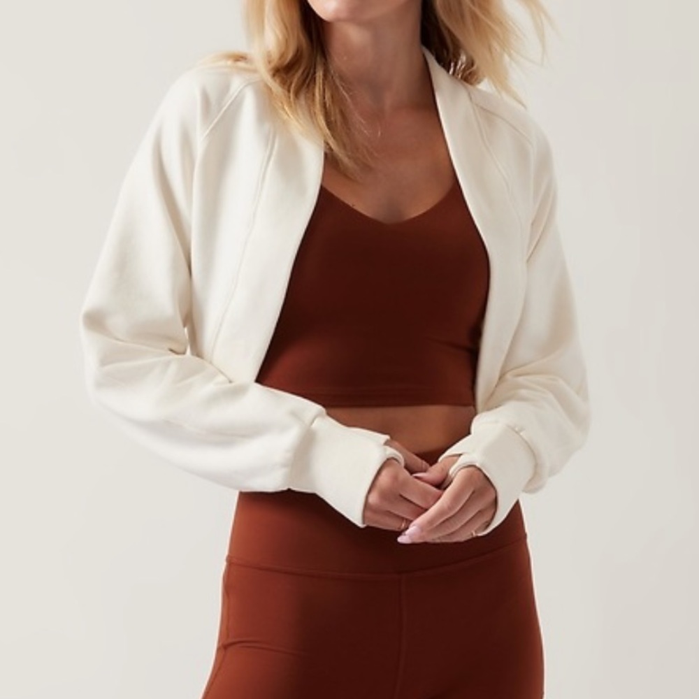 Athleta Retroplush Wrap - Magnolia White